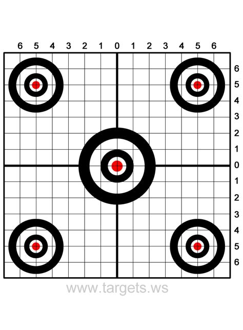 Printable Targets For Sighting In A Rifle